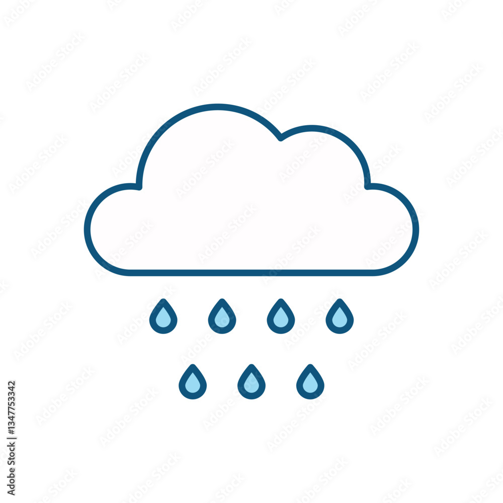 Rain vector icon Rain vector icon