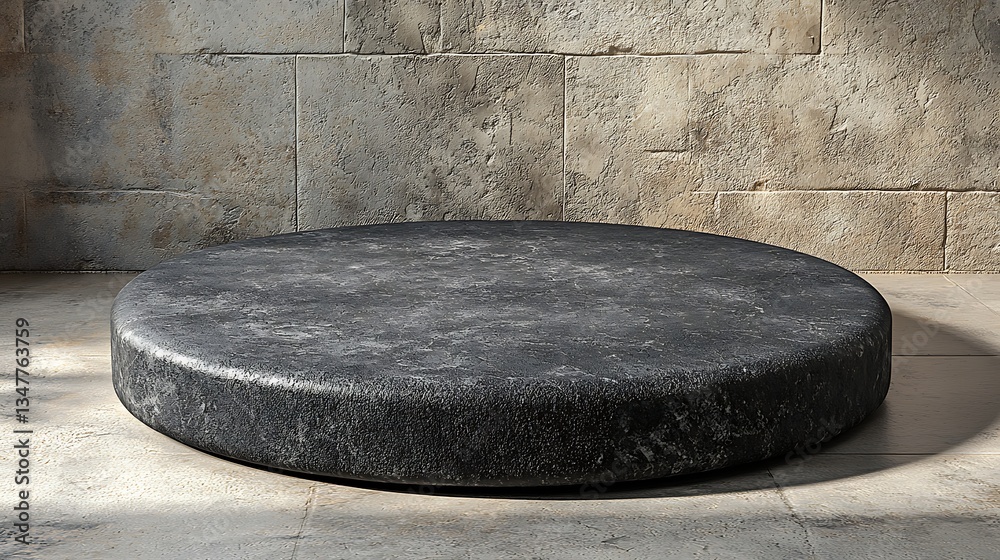 Dark Gray Stone Pedestal Product Display Dark Gray Stone Pedestal Product Display
