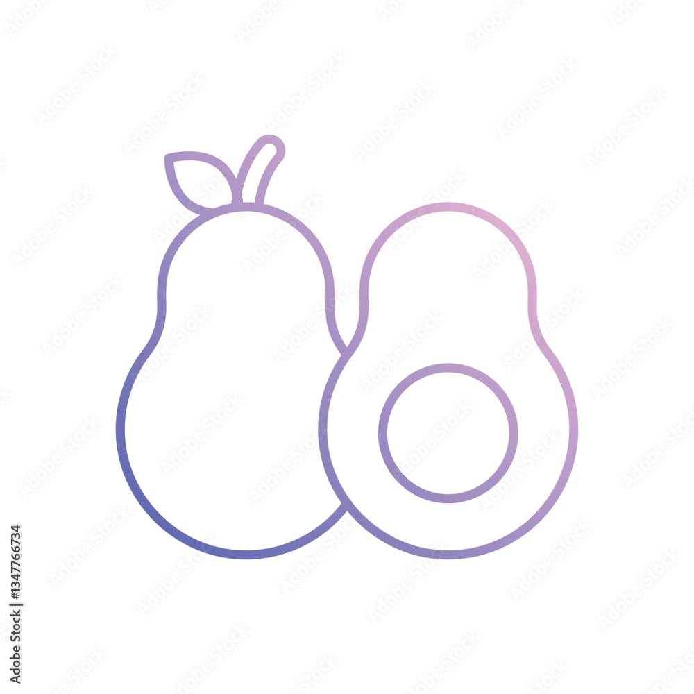 Pear vector icon Pear vector icon