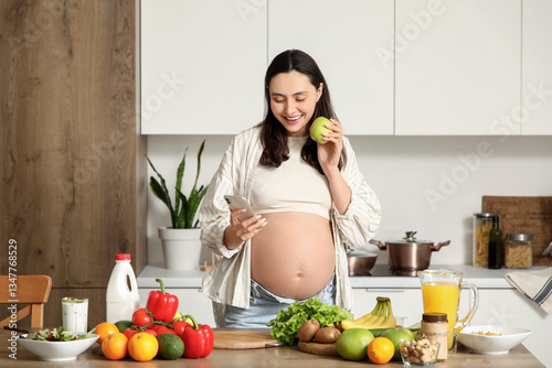 Young pregnant woman with a...