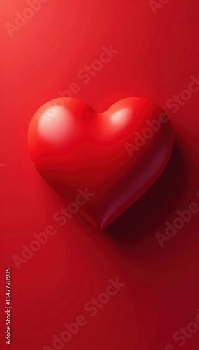 A red heart icon set in a minimalist style for use as graphics or icons , design, symbol