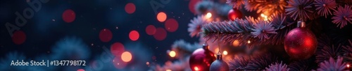 Dazzling electrically lit Christmas tree adorned with multicolored glowing cables and sparkling ornaments , Sparkle, Twinkling, Christmas