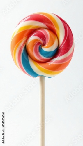 Wallpaper Mural Colorful Lollipop Isolation on White Background, pop art style, sweet tooth Torontodigital.ca