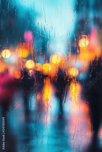Rainy days in city.