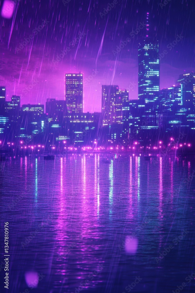 Fototapeta premium Rainy days in city.