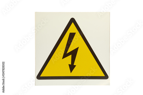 Warning Sign Indicating High Voltage Danger with a Lightning Bolt, Essential for Safety Awareness in Electrical Environments and Hazardous Workplaces. Free Download Warning Sign Indicating High Voltage Danger with a Lightning Bolt, Essential for Safety Awareness in Electrical Environments and Hazardous Workplaces. - GFXLoad