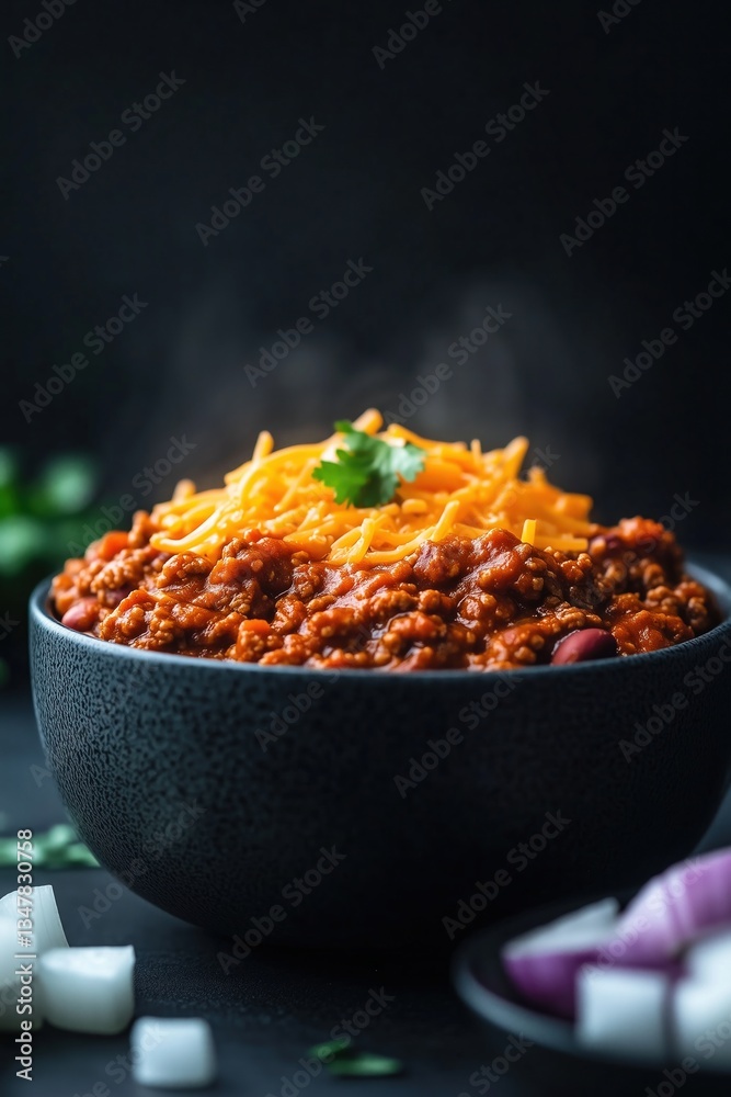 Cincinnati chili variations served in a dark bowl with fresh toppings for a comforting meal experience Cincinnati chili variations served in a dark bowl with fresh toppings for a comforting meal experience