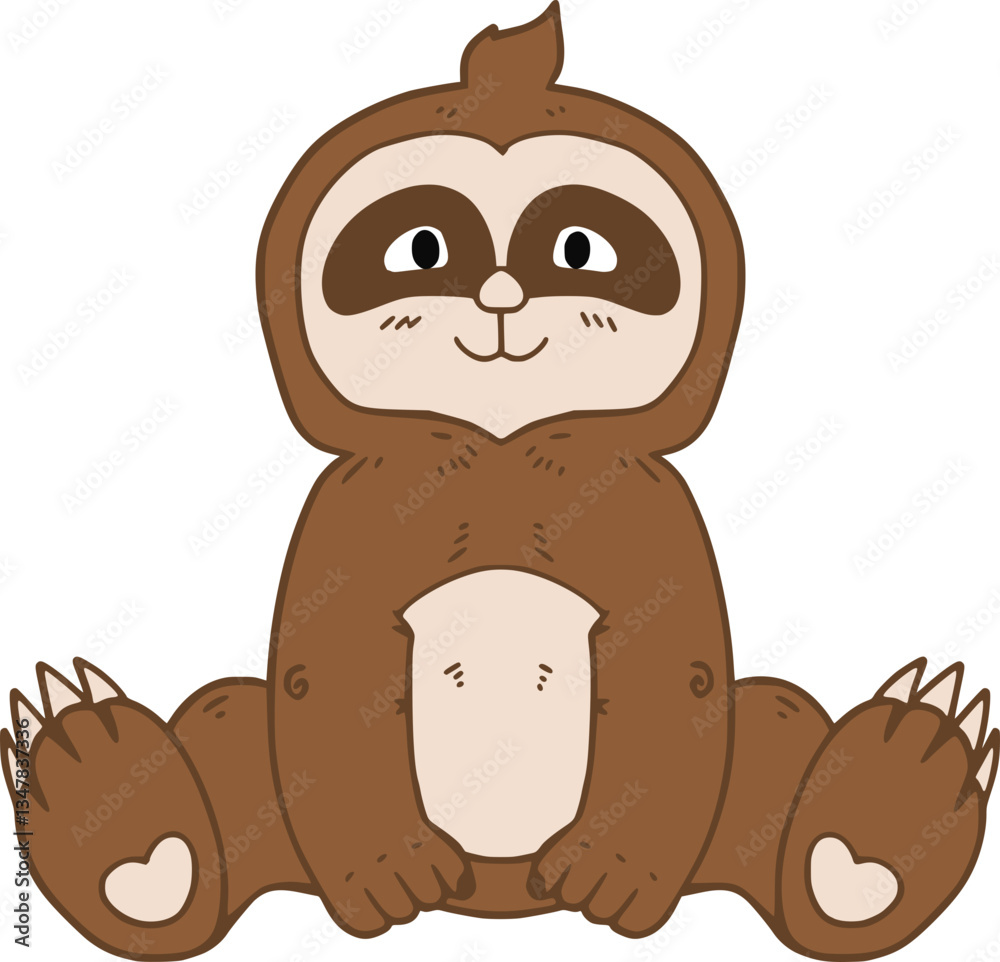 Zoo Sloth Illustration Zoo Sloth Illustration