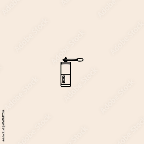 Coffee machine icon flat vector design. 