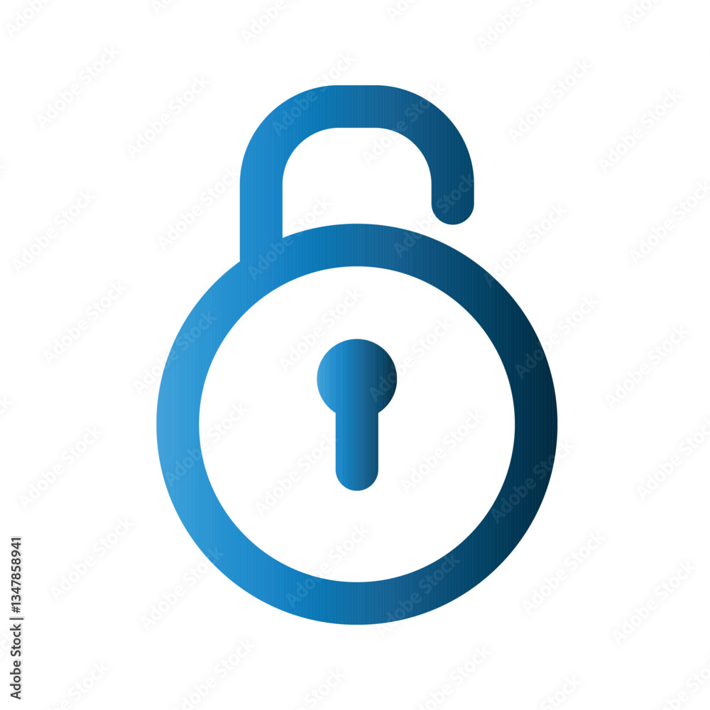 Padlock icon design template Padlock icon design template