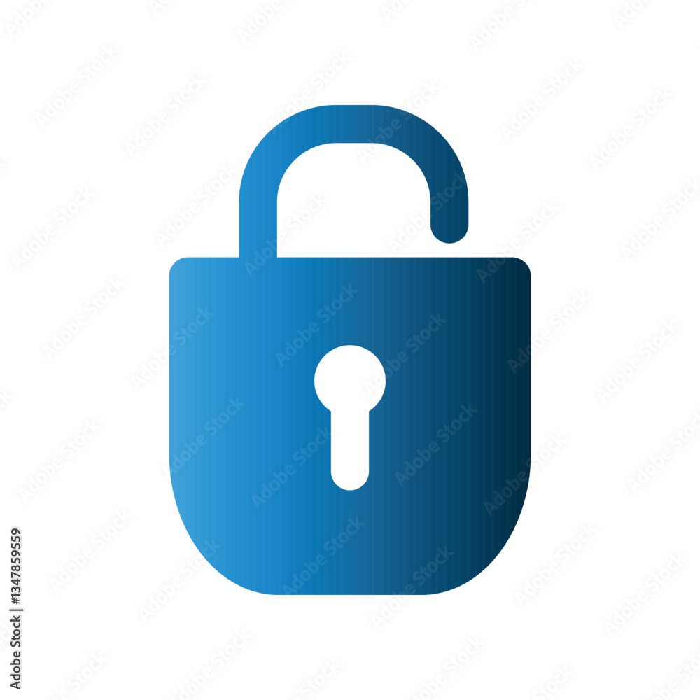 Padlock icon design template