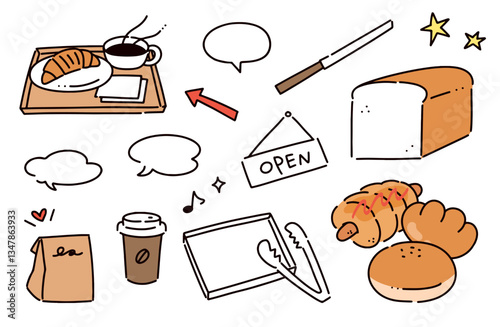 パンのイラストセット