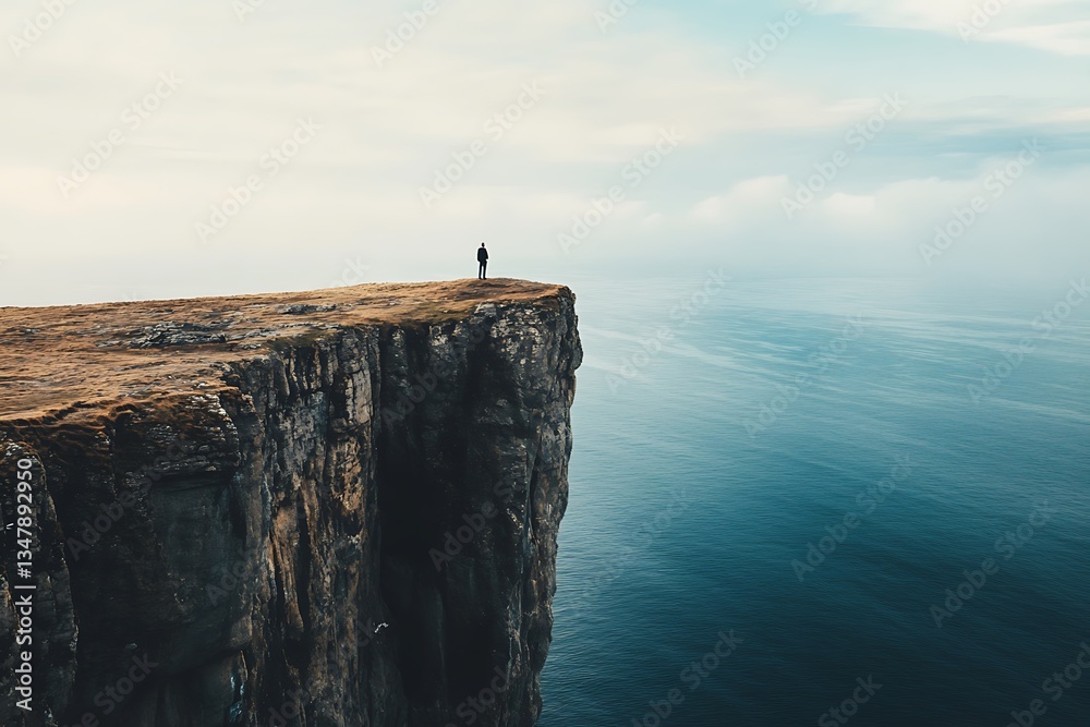 Man’s cliff stance reflects a deep tie to nature with inspiring awe
Man’s cliff stance reflects a deep tie to nature with inspiring awe