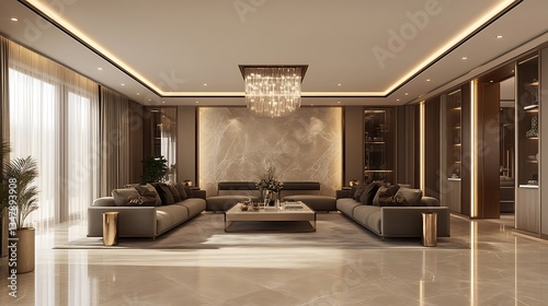 Luxury Living Room Interior Design: Opulent Elegance and Modern Sophistication