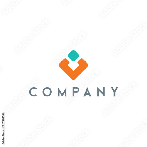 Innovative vision consulting technology logo design vector template editable high resolution 