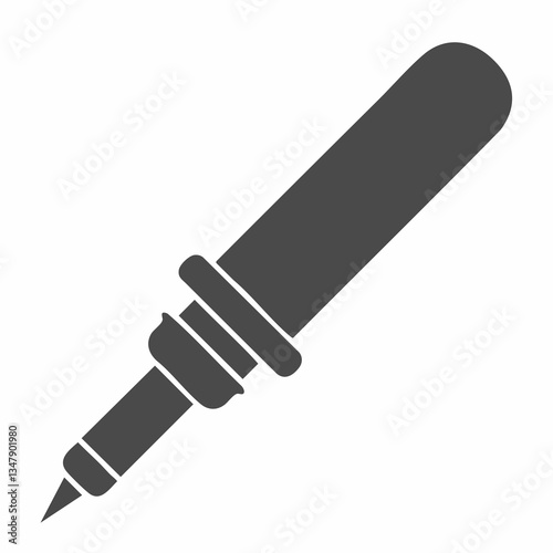 Soldering Iron Tool Icon Graphic. Vector image