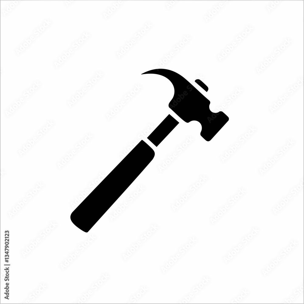 Claw Hammer Icon Graphic Design. Vector image Claw Hammer Icon Graphic Design. Vector image