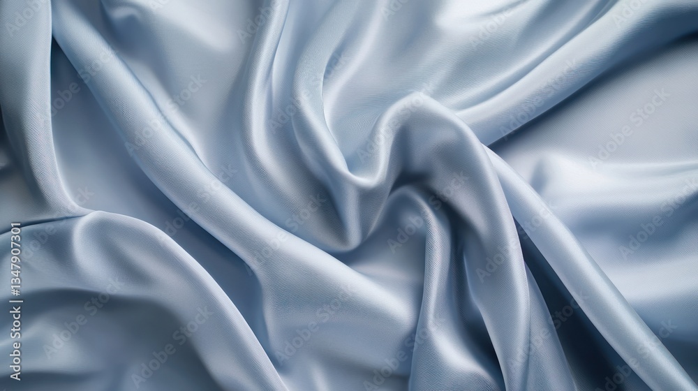 Obraz premium Blue Satin Fabric Texture