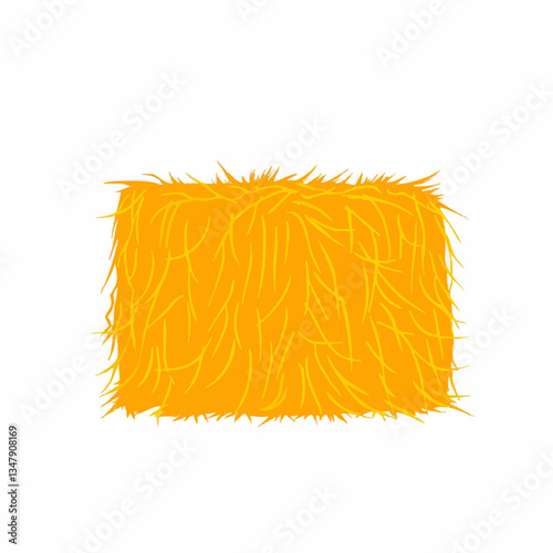 Hay Bale Graphic Illustration. Vector image