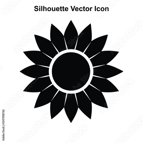 Abstract Flower Logo with Sun and Floral Elements