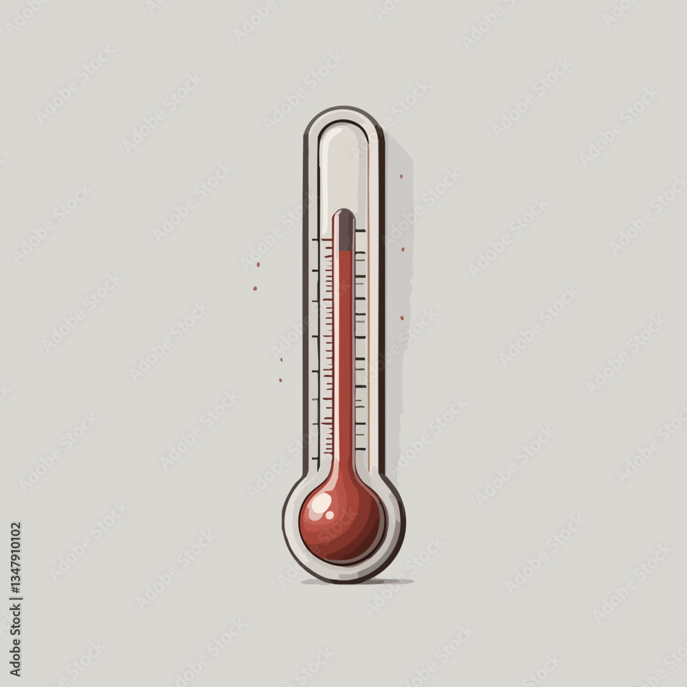 Classic Thermometer Illustration Design. Vector image Classic Thermometer Illustration Design. Vector image