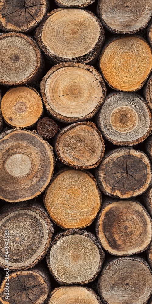 Stacked Wood Logs, Natural Texture, Outdoors (1) Stacked Wood Logs, Natural Texture, Outdoors (1)