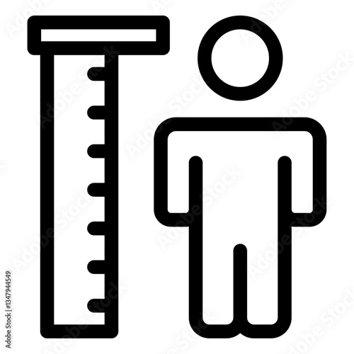minimum height measurement icon