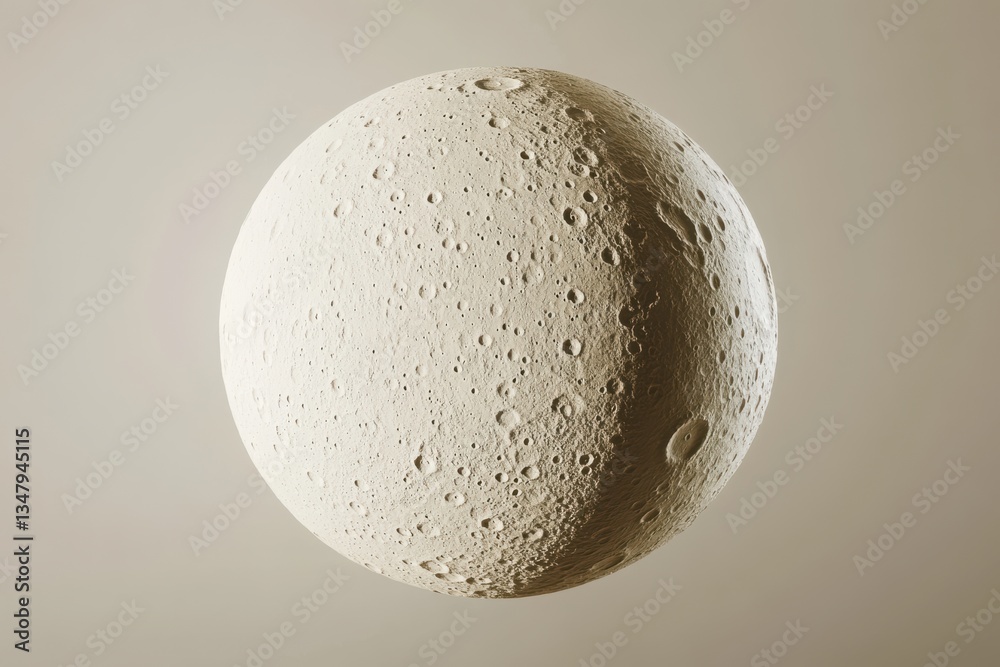 Detailed Close-Up of the Surface of a Celestial Body with Craters Detailed Close-Up of the Surface of a Celestial Body with Craters