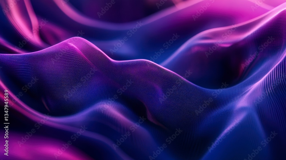 Obraz premium Vibrant Fabric Texture Waves