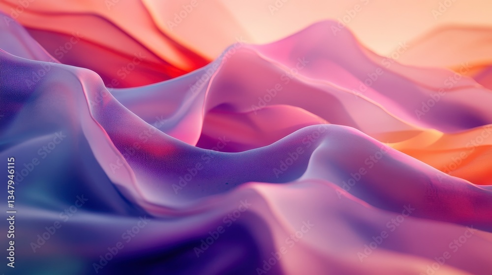 Obraz premium Colorful Fabric Waves