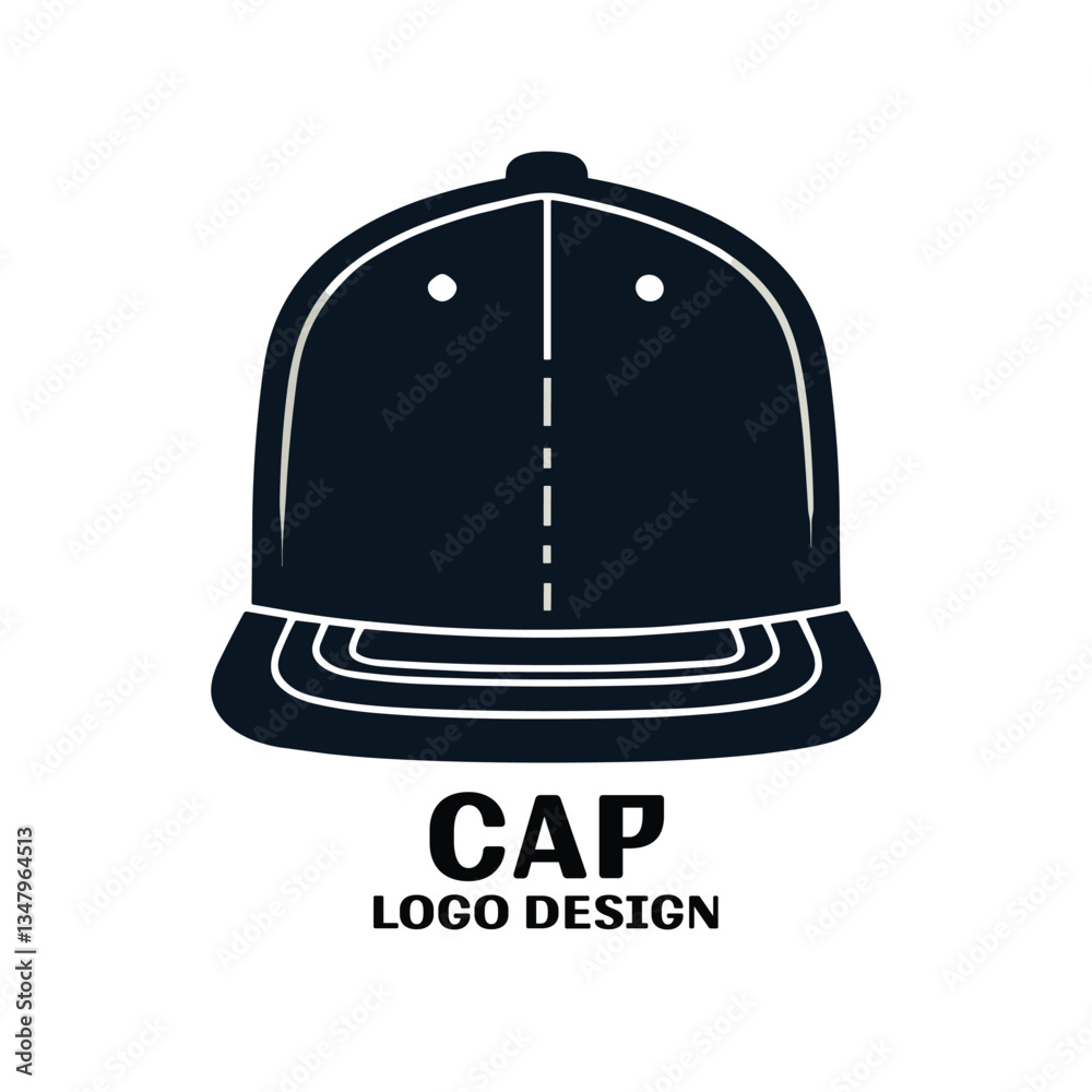 Naklejka premium Cap Vector Logo Design