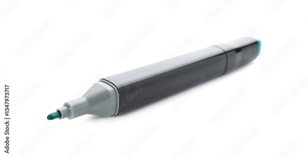 One double sided marker isolated on white One double sided marker isolated on white