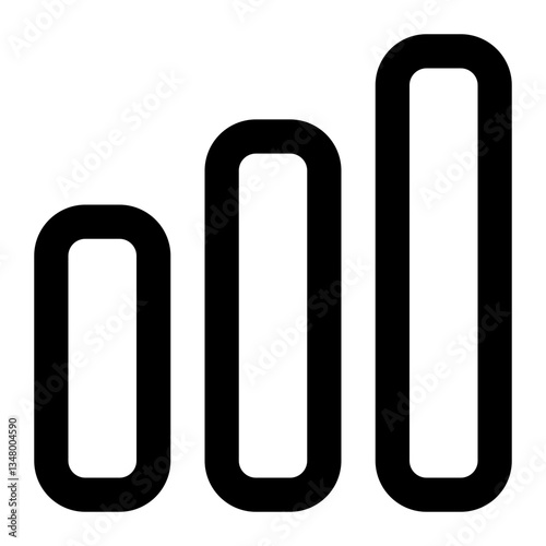 bar chart icon for illustration