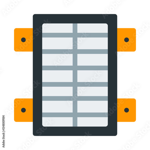 air filter. This is a vector single icon with a flat style. Suitable for any purpose, such as website design, mobile app design, logo design, pattern design, etc.