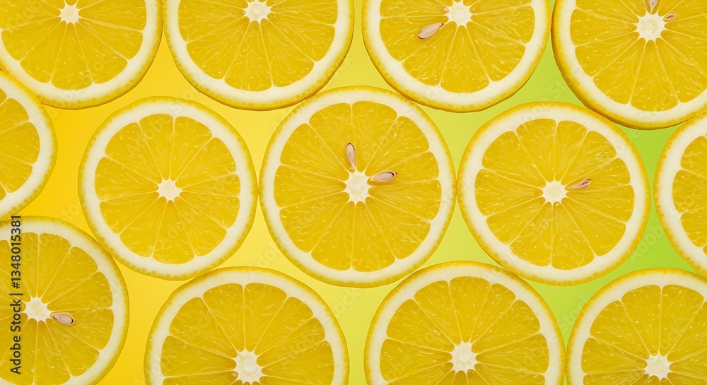 Fresh yellow sliced lemon pattern background
Fresh yellow sliced lemon pattern background