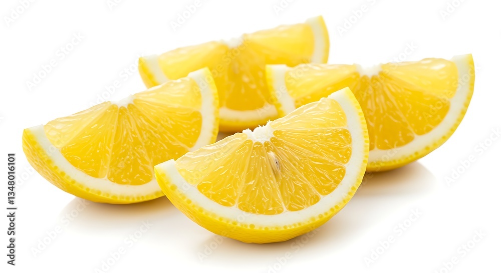 Fresh yellow sliced lemon white background
Fresh yellow sliced lemon white background