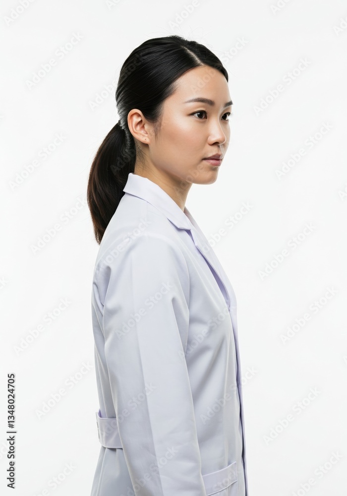 Professional Portrait of Female Doctor in White Coat, Perfect for Healthcare, Medical Staff Representation and Professional Profiles Professional Portrait of Female Doctor in White Coat, Perfect for Healthcare, Medical Staff Representation and Professional Profiles
