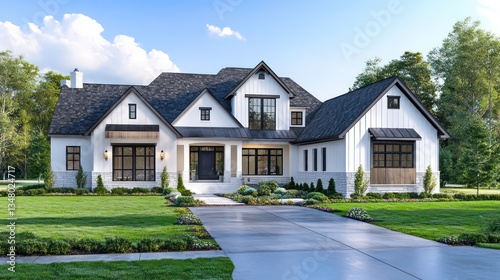 Modern House Design Plans Under Construction with Detailed Renderings