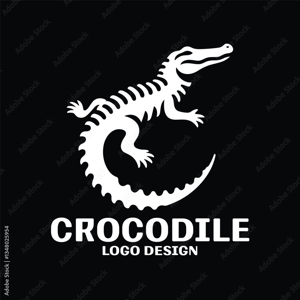 Crocodile Vector Logo Design Crocodile Vector Logo Design