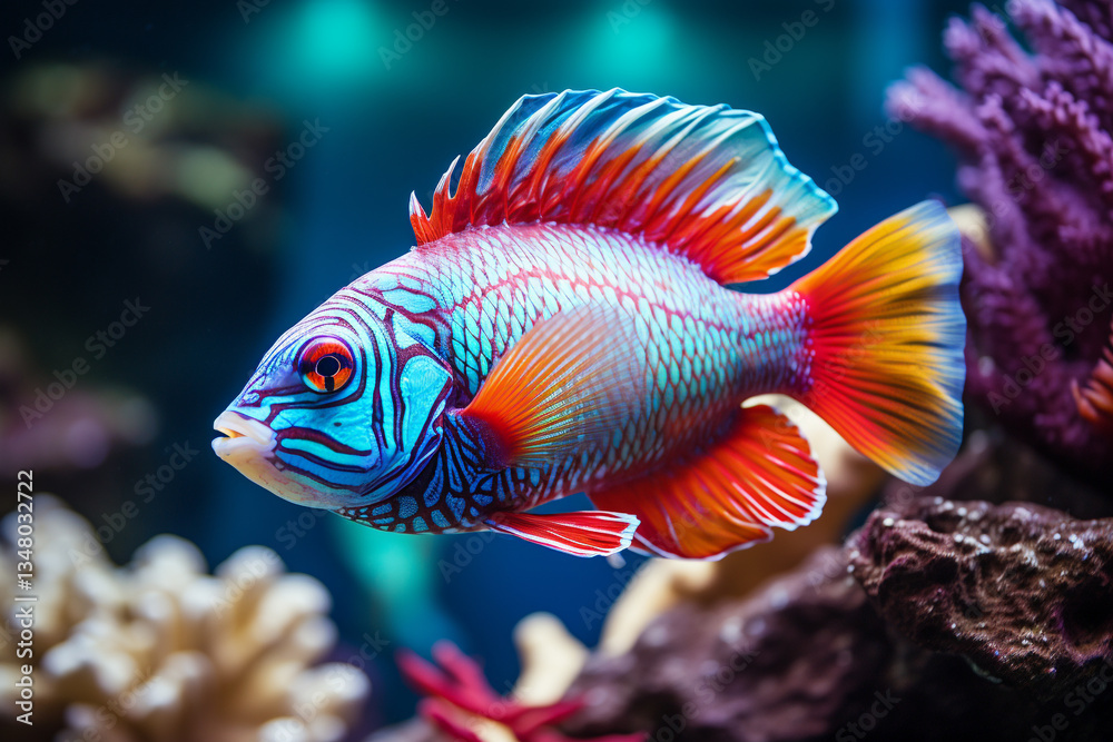 Fototapeta premium marine creatures and valiant endeavors to preserve Great Barrier Reef epitomize establishment of marine sanctuaries, pursuit of groundbreaking research, and harmonious cooperation among nations to saf