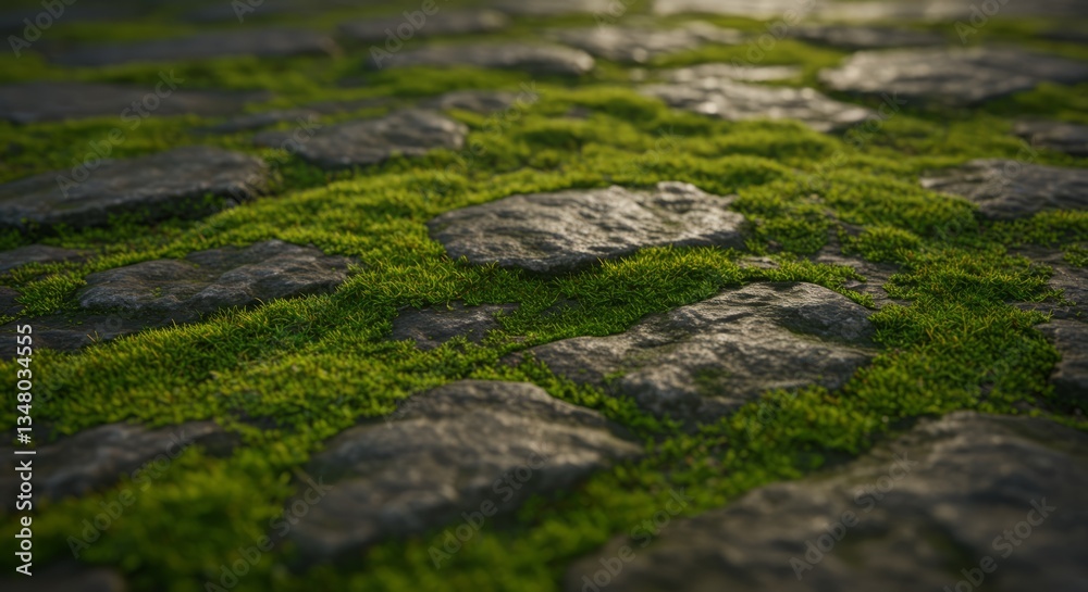 green moss on the rocks Texture green moss on the rocks Texture