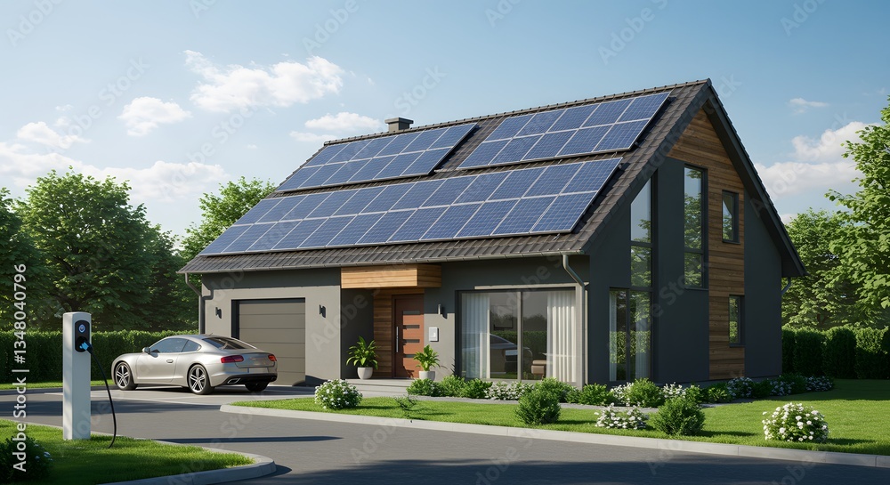 Obraz premium Modern Eco-Friendly Home