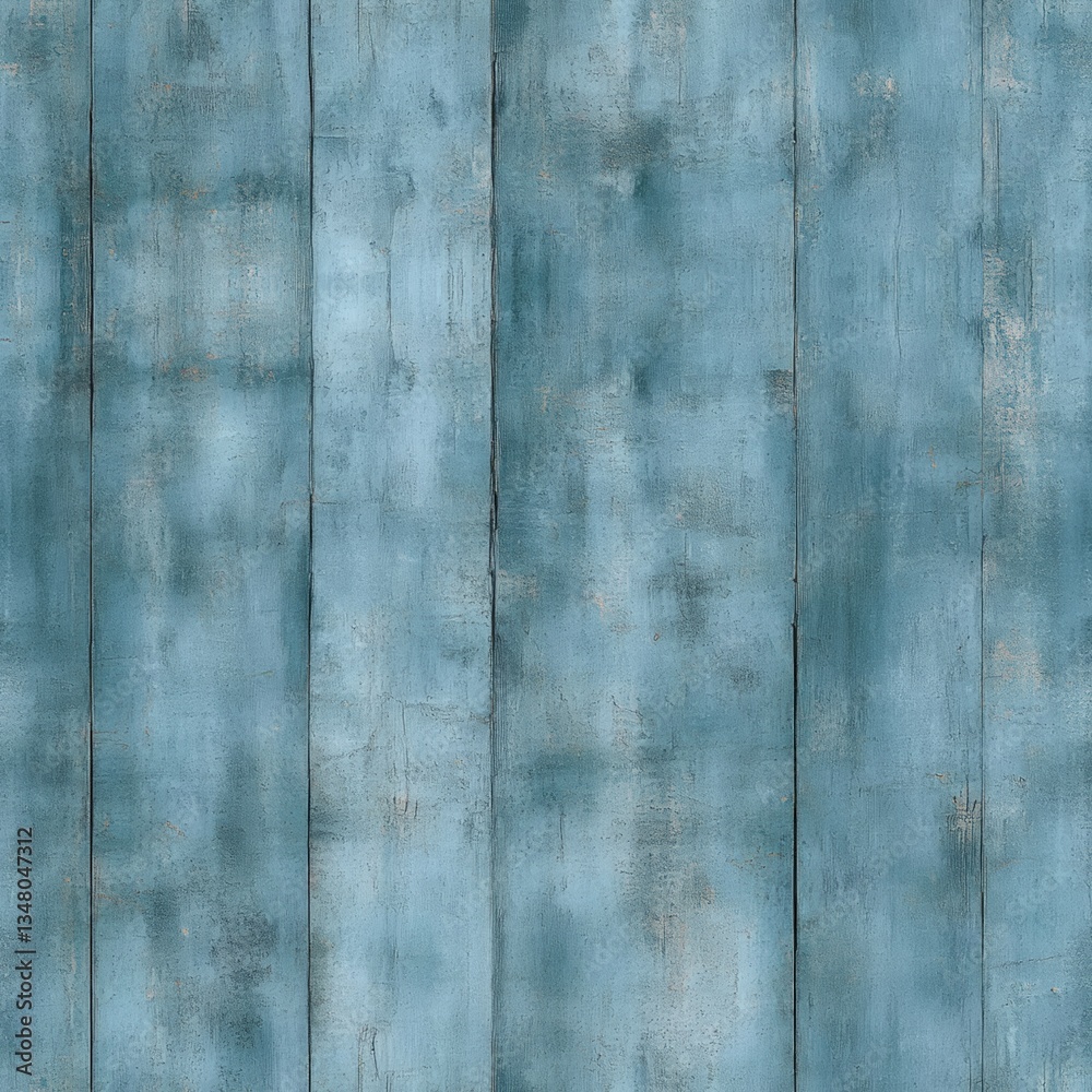 Close-up view of weathered teal-blue painted wood planks featu intricate texture variations, color differences and subtle distress marks for texture lovers Close-up view of weathered teal-blue painted wood planks featu intricate texture variations, color differences and subtle distress marks for texture lovers