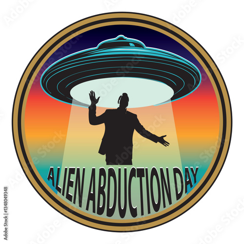 Sticker for Alien Abduction Day