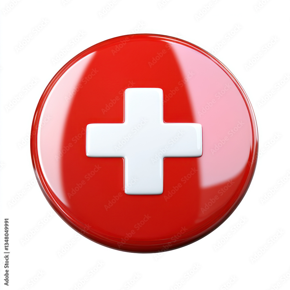 Fototapeta premium switzerland flag button
