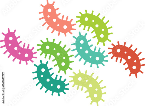 Germs vector icon isolated on white background