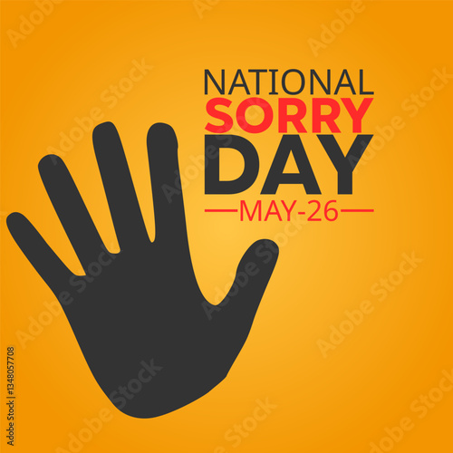 vector graphic of National Sorry Day ideal for National Sorry Day celebration