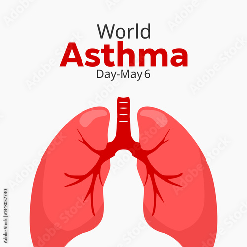 vector graphic of World Asthma Day ideal for World Asthma Day celebration