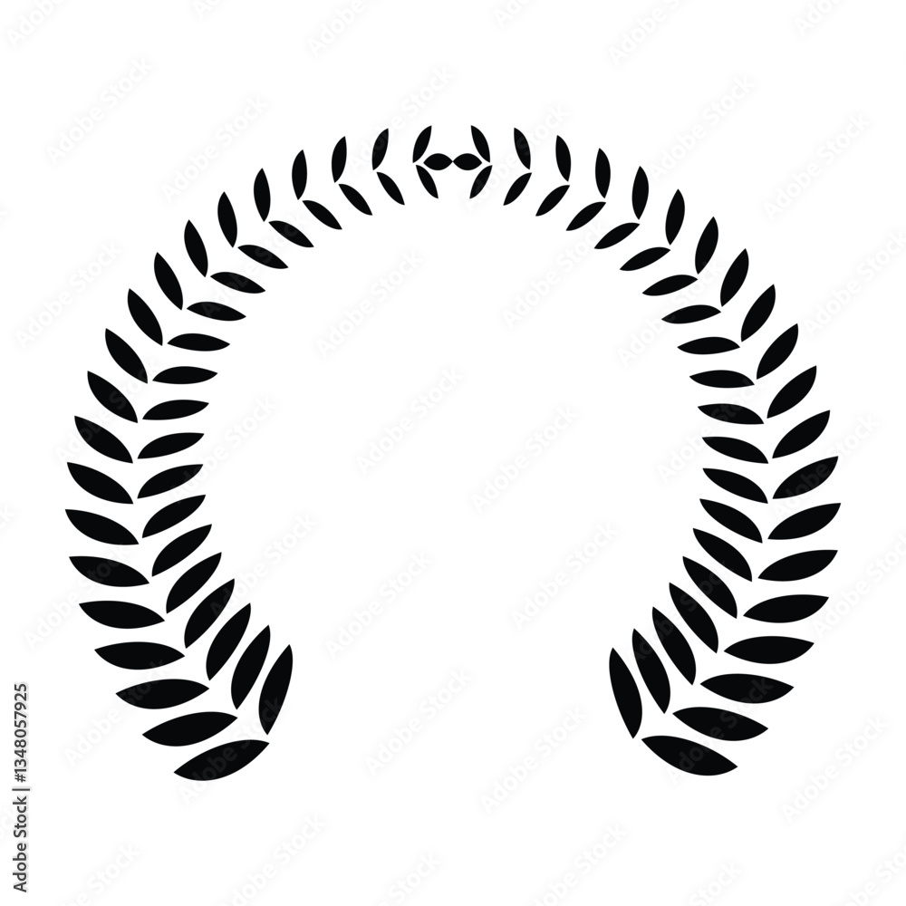 laurel wreath icon set. laurel wreath award icon on white background. laurel wreath icon set. laurel wreath award icon on white background.