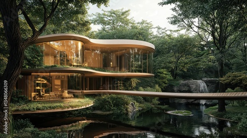 Futuristic Japanese Smart Home Design With Floating Architecture